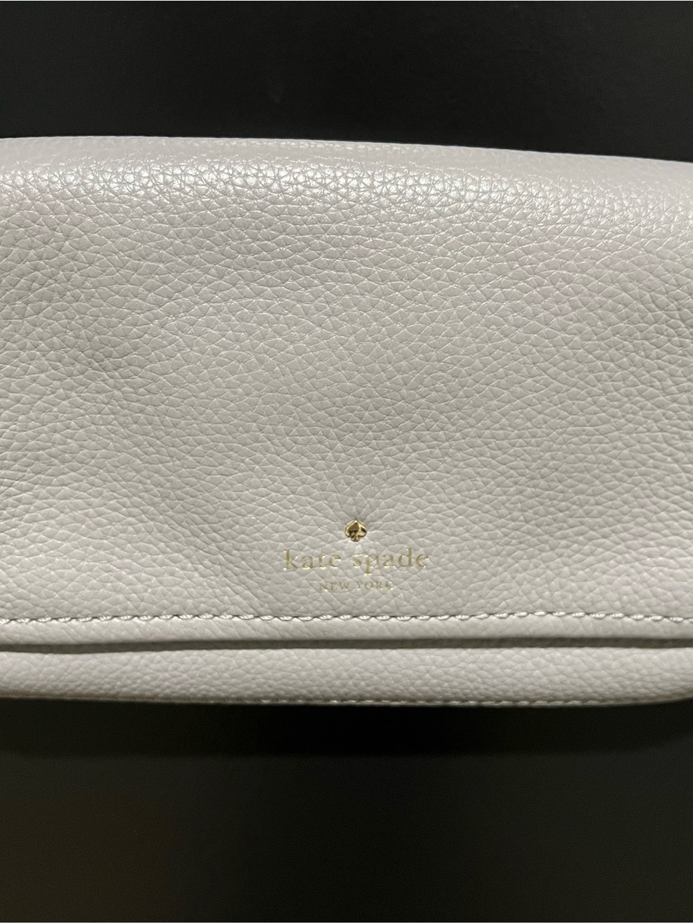 Kate Spade Light Gray Leather Crossbody Bag